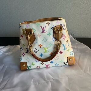 LOUIS VUITTON Louis Vuitton Monogram Multicolor Audra Handbag Tote Bag Chain ...